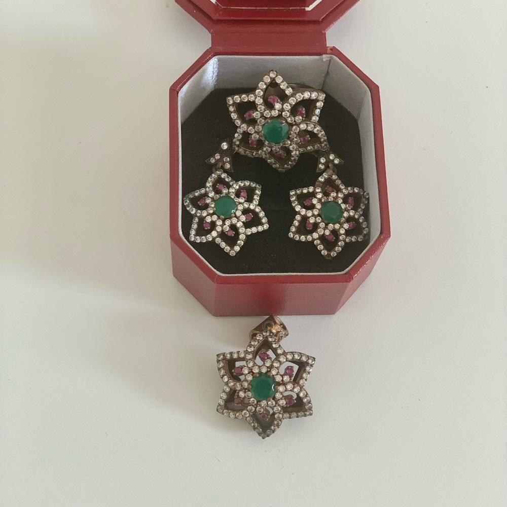 Jewelry set Turkish silver